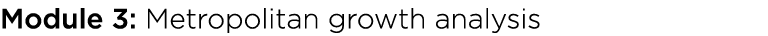 Module 3: Metropolitan growth analysis